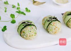 西兰花芝麻饭团的做法图解15