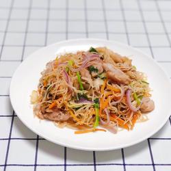 鸡肉炒粉丝的做法[图]