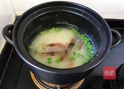鲜虾豌豆砂锅粥的做法图解8