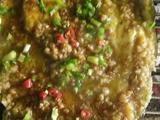 蒜香肉沫烤茄子