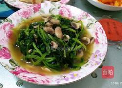 蘑菇清炒鸡毛菜的做法图解4