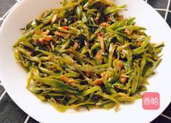 扁豆炒肉丝的做法图解5