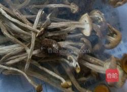 茶树菇烧香煎豆腐的做法图解1