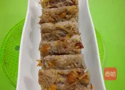 Illustration of how to make pan-fried taro pancake 12