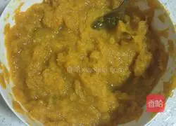 Illustration of how to make pumpkin steamed buns 2