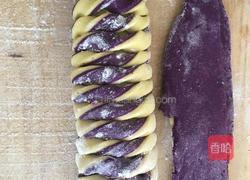 双色毛毛虫花卷的做法图解3