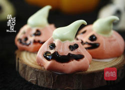 万圣节~搞怪蛋白糖的做法图解8