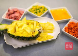 X7Z特制，酸酸甜甜的菠萝饭的做法图解4