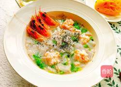 鲜虾杂粮面的做法图解7