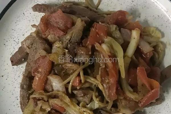 黑椒牛柳炒面（减脂