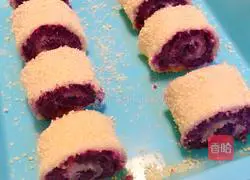 Purple Sweet Potato Glutinous Rice Rolls Recipe Illustration 9