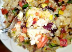 七彩蛋炒饭的做法图解5