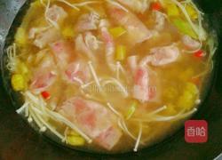 酸汤金针菇肥牛的做法图解6