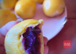 南瓜紫薯糯米滋的做法图解1