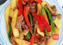 蘋果炒牛柳的做法圖解6