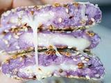 芝士爆浆芋头紫薯饼的做法[图]