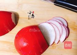 红皮萝卜玫瑰花的做法图解3