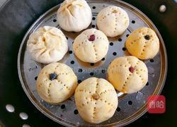 南瓜紫薯包的做法图解4