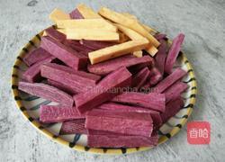 双色红薯条的做法图解1