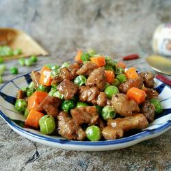 豌豆牛肉粒的做法[图]