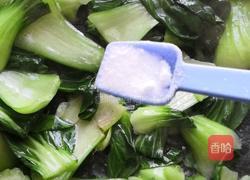 油菜炒蛋的做法图解6