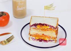 蔬菜煎蛋三明治的做法图解12