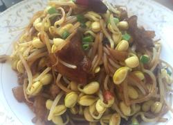 黄豆芽炒肉