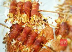 Illustration of how to make BBQ Bacon Enoki Mushrooms 6