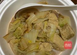 白菜炖冻豆腐的做法图解3