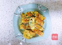 青菜鸡蛋饼的做法图解3