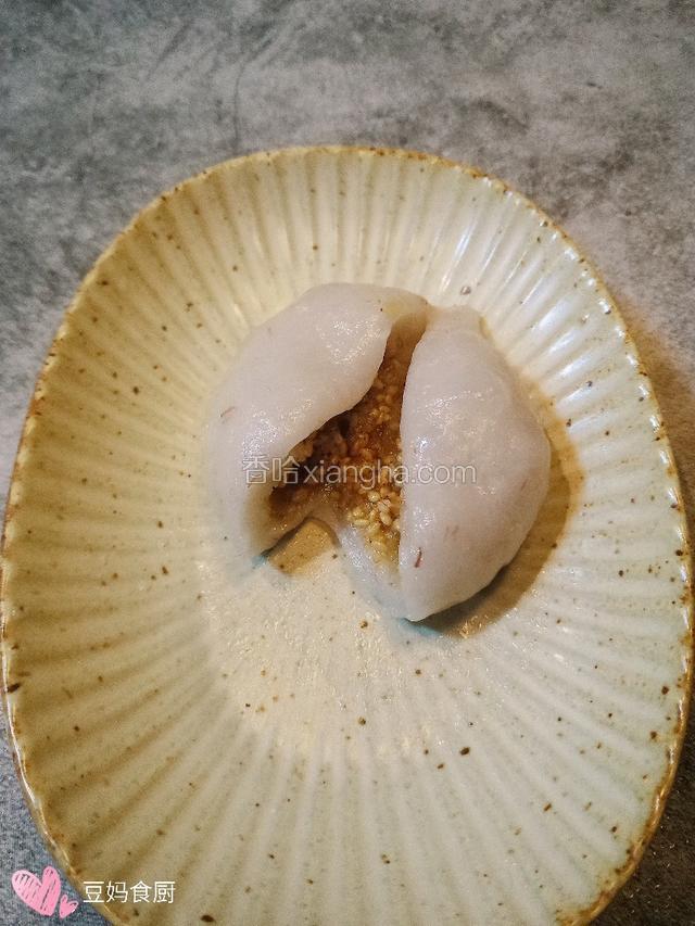 糖馅料的是这样的，切面图