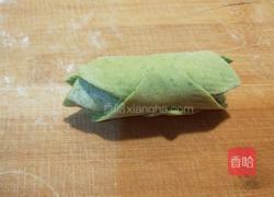 新文美食 菠菜玫瑰面点的做法图解11