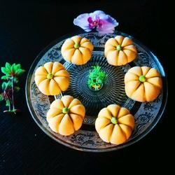 新文美食 南瓜玫瑰细沙包的做法[图]