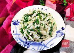 荠菜冬笋炒年糕的做法图解12