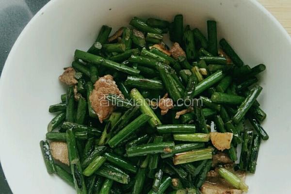 蒜苔炒肉