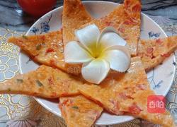 番茄鸡蛋饼的做法图解1