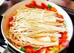 番茄金针菇的做法图解6