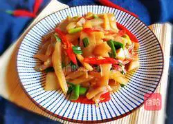 Illustration of how to make spicy and sour konjac 1