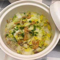 粤式－白菜虾米粉丝煲