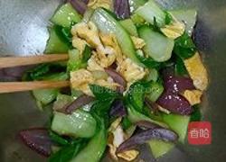 凉拌油菜蛋饼的做法图解4