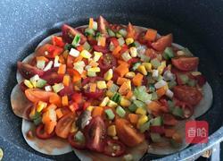 素食-素披萨 (饺子皮)的做法图解7