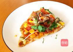 素食-素披萨 (饺子皮)的做法图解10