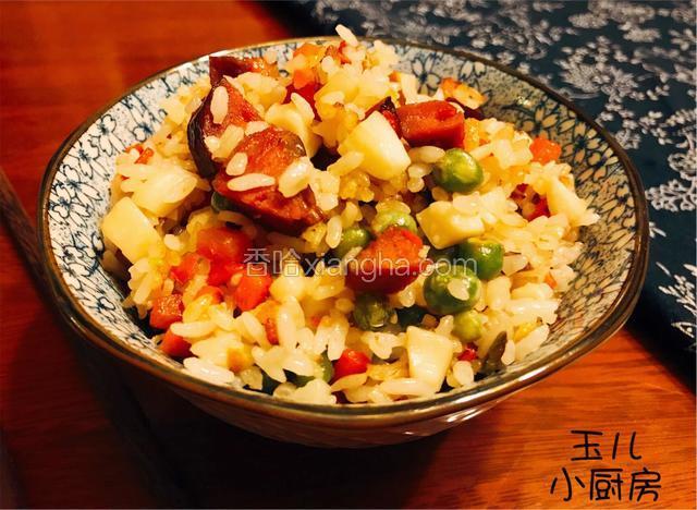香喷喷的米饭就做好啦！开动吧！