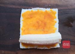 南瓜香蕉吐司卷的做法图解4