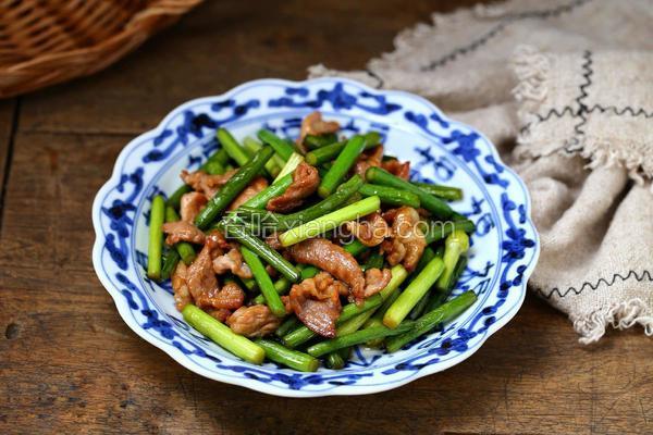 蒜苔炒肉