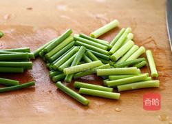 蒜苔炒肉的做法图解4