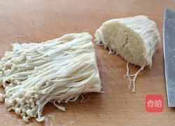香煎培根金针菇卷的做法图解3