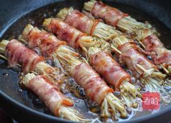 香煎培根金针菇卷的做法图解10