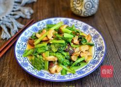 香菇炒小白菜的做法图解8