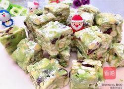 抹茶雪花酥的做法图解1